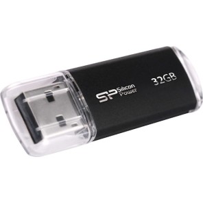 Silicon Power 32GB USB 2.0 Stick Μαύρο