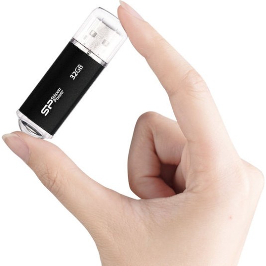 Silicon Power 32GB USB 2.0 Stick Μαύρο