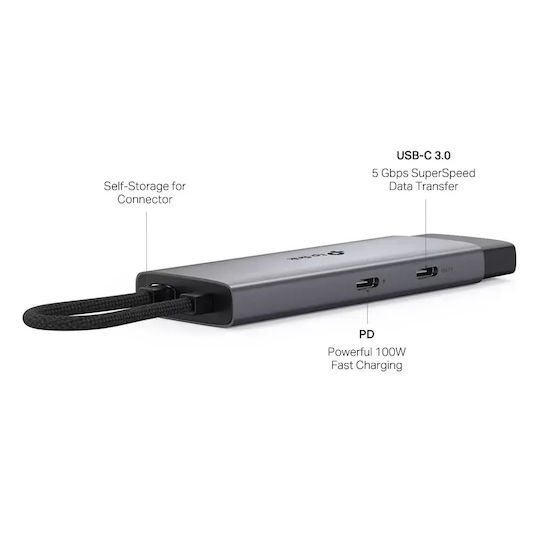 TP-LINK UH5020C USB-C Docking Station με HDMI 4K PD Γκρι