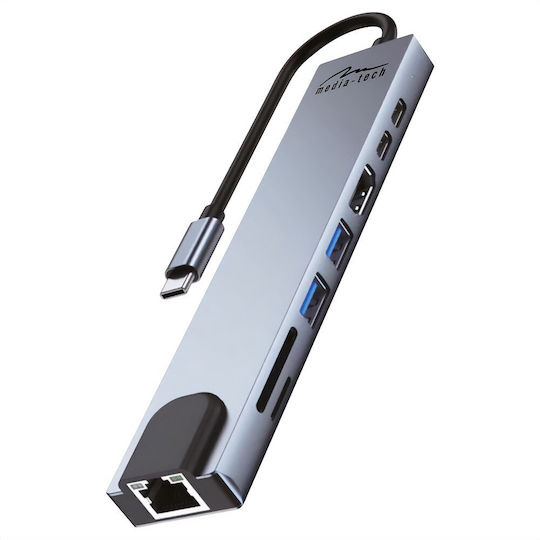 TP-LINK UH7020C USB-C Docking Station με HDMI 4K PD Γκρι