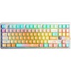 Aula F87 Pro V2 Ασύρματο Gaming Μηχανικό Πληκτρολόγιο Tenkeyless με RGB φωτισμό (Αγγλικό US) Orange Soda