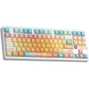 Aula F87 Pro V2 Ασύρματο Gaming Μηχανικό Πληκτρολόγιο Tenkeyless με RGB φωτισμό (Αγγλικό US) Orange Soda