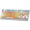 Aula F87 Pro V2 Ασύρματο Gaming Μηχανικό Πληκτρολόγιο Tenkeyless με RGB φωτισμό (Αγγλικό US) Orange Soda