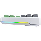 Aula F87 Ασύρματο Gaming Μηχανικό Πληκτρολόγιο Tenkeyless με GrayWood V3 διακόπτες και RGB φωτισμό (Αγγλικό US) Γκρι