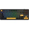 Aula F87 Ασύρματο Gaming Μηχανικό Πληκτρολόγιο Tenkeyless με GrayWood V3 διακόπτες και RGB φωτισμό (Αγγλικό US)