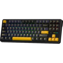 Aula F87 Ασύρματο Gaming Μηχανικό Πληκτρολόγιο Tenkeyless με GrayWood V3 διακόπτες και RGB φωτισμό (Αγγλικό US)