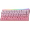 Aula Hero 84 HE Ασύρματο Gaming Μηχανικό Πληκτρολόγιο 75% με RGB φωτισμό (Αγγλικό US) Ροζ
