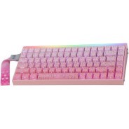 Aula Hero 84 HE Ασύρματο Gaming Μηχανικό Πληκτρολόγιο 75% με RGB φωτισμό (Αγγλικό US) Ροζ