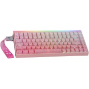 Aula Hero 84 HE Ασύρματο Gaming Μηχανικό Πληκτρολόγιο 75% με RGB φωτισμό (Αγγλικό US) Ροζ