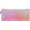 Aula Hero 84 HE Ασύρματο Gaming Μηχανικό Πληκτρολόγιο 75% με RGB φωτισμό (Αγγλικό US) Ροζ