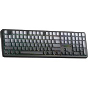 Aula F108 Ασύρματο Gaming Μηχανικό Πληκτρολόγιο με Nimbus V3 διακόπτες και RGB φωτισμό (Αγγλικό US) Γκρι