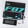 Aula F87 Pro Ασύρματο Gaming Μηχανικό Πληκτρολόγιο Tenkeyless με GrayWood V4 διακόπτες και RGB φωτισμό (Αγγλικό US)