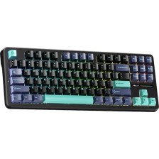 Aula F87 Pro Ασύρματο Gaming Μηχανικό Πληκτρολόγιο Tenkeyless με GrayWood V4 διακόπτες και RGB φωτισμό (Αγγλικό US)