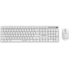 Gembird Silent Key Pro Ασύρματο Σετ Πληκτρολόγιο & Ποντίκι Αγγλικό US Λευκό