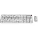 Gembird Silent Key Pro Ασύρματο Σετ Πληκτρολόγιο & Ποντίκι Αγγλικό US Λευκό