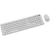 Gembird Silent Key Pro Ασύρματο Σετ Πληκτρολόγιο & Ποντίκι Αγγλικό US Λευκό