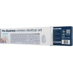 Gembird Silent Key Pro Ασύρματο Σετ Πληκτρολόγιο & Ποντίκι Αγγλικό US Λευκό