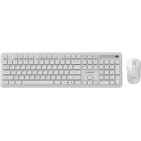 Gembird Slim Pro Ασύρματο Σετ Πληκτρολόγιο & Ποντίκι Αγγλικό US Λευκό