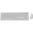 Gembird Slim Pro Ασύρματο Σετ Πληκτρολόγιο & Ποντίκι Αγγλικό US Λευκό