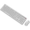 Gembird Slim Pro Ασύρματο Σετ Πληκτρολόγιο & Ποντίκι Αγγλικό US Λευκό
