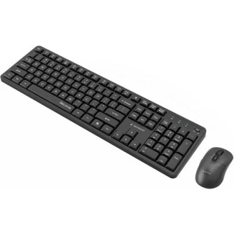 Gembird Silent Key Pro Ασύρματο Σετ Πληκτρολόγιο & Ποντίκι Αγγλικό US
