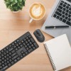 Gembird Silent Key Pro Ασύρματο Σετ Πληκτρολόγιο & Ποντίκι Αγγλικό US