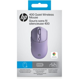 HP 400 Quiet Ενσύρματο Ποντίκι Λευκό