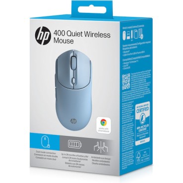 HP 400 Quiet Ασύρματο Bluetooth Ποντίκι Μπλε