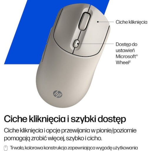 HP 400 Quiet Ασύρματο Bluetooth Ποντίκι Maple