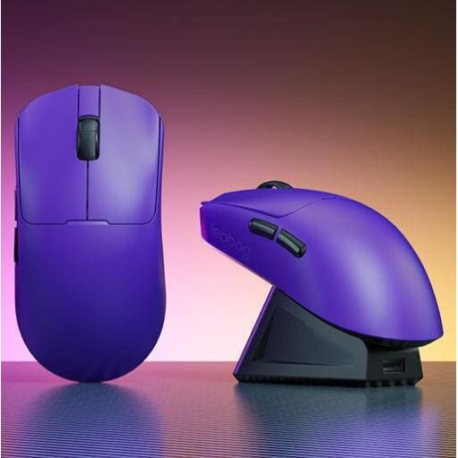Leobog GM3 Ασύρματο Gaming Ποντίκι 12000 DPI Μωβ