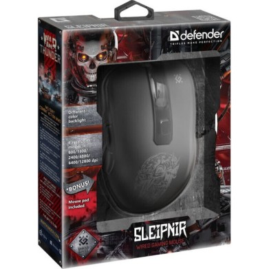 Defender Sleipnir GM-927 RGB Gaming Ποντίκι 12800 DPI Μαύρο