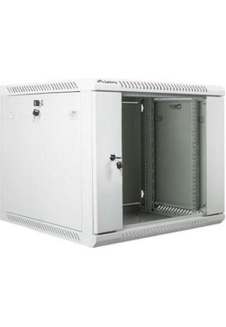 Lanberg Επιτοίχια Καμπίνα Rack 9U 60x60x51.23cm Γκρι WF01-6609-10S