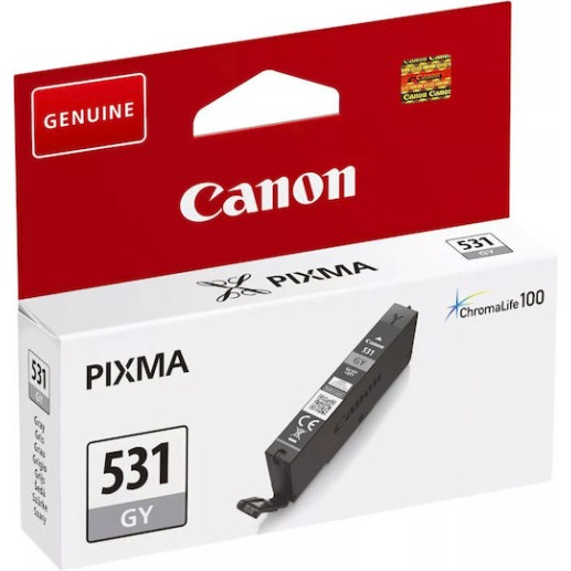 Canon CLI-531GY Γνήσιο Μελάνι Εκτυπωτή InkJet Γκρι (6122C001)