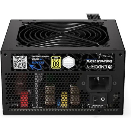 Endorfy Enduro L6 750W Μαύρο Τροφοδοτικό Υπολογιστή Full Wired 80 Plus Gold