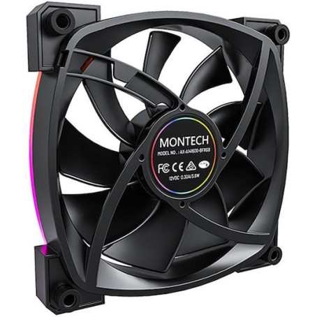 Montech AX140 Case Fan με ARGB Φωτισμό και Σύνδεση 4-Pin PWM
