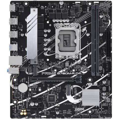 Asus Prime B760M-R D4 Motherboard Micro ATX με Intel 1700 Socket 90MB1HA0-M0EAY0