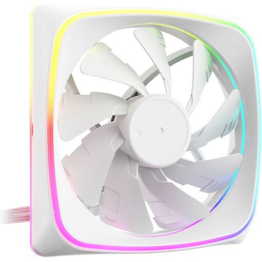 Sharkoon Shark Lights RGB PWM Case Fan 120mm με Σύνδεση 4-Pin Λευκό