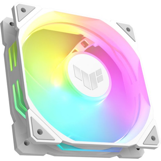 Asus TUF Gaming TR120 ARGB Case Fan με Σύνδεση 4-Pin PWM 3τμχ Λευκό
