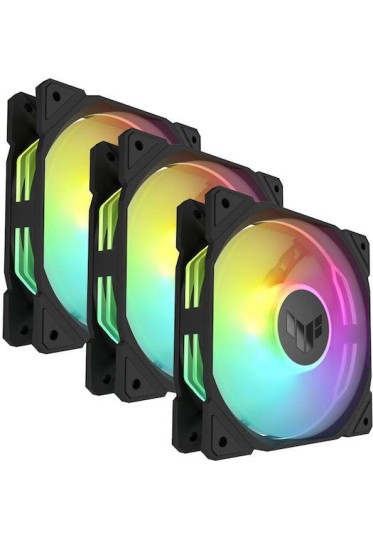 Asus TUF Gaming TR120 ARGB Case Fan με Σύνδεση 4-Pin PWM 3τμχ