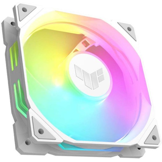Asus TUF Gaming TR120 ARGB Case Fan με Σύνδεση 4-Pin PWM Λευκό