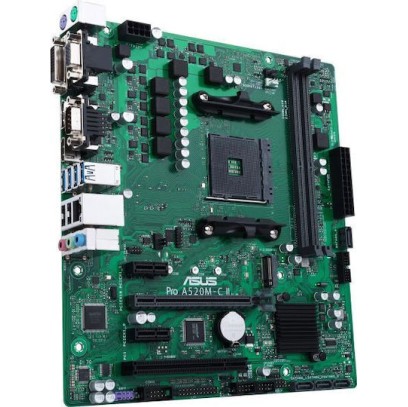 Asus Pro A520M-C II/CSM Motherboard Micro ATX με AMD AM4 Socket 90MB18F0-M0EAYC