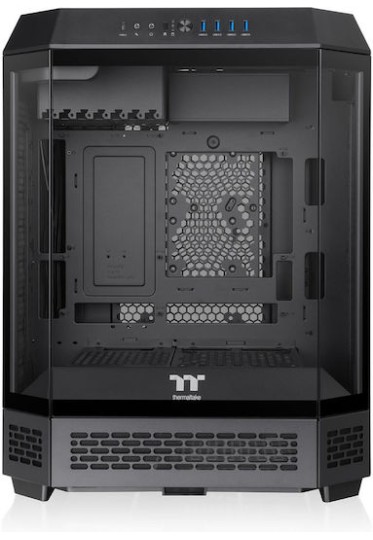 Thermaltake The Tower 600 Gaming Midi Tower Κουτί Υπολογιστή με Πλαϊνό Παράθυρο Μαύρο