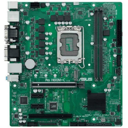 Asus Pro H610M-C-CSM Motherboard Micro ATX με Intel 1700 Socket 90MB1AT0-M0EAYC