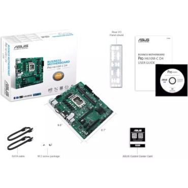 Asus Pro H610M-C D4-CSM Motherboard Micro ATX με Intel 1700 Socket 90MB1A30-M0EAYC