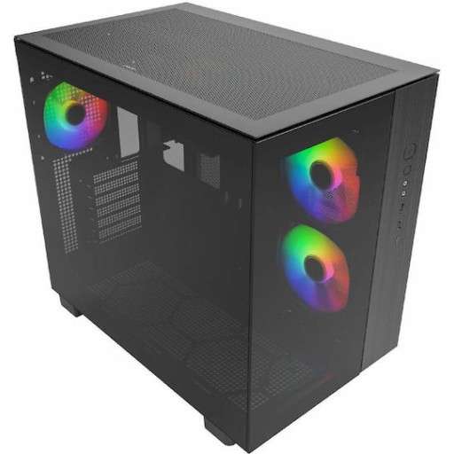 Montech King 65 Pro Gaming Midi Tower Κουτί Υπολογιστή με Πλαϊνό Παράθυρο και RGB Φωτισμό Μαύρο