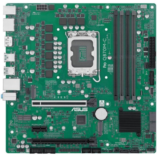 Asus Pro Q870M-C-CSM Motherboard Micro ATX με Intel 1851 Socket 90MB1KEP-M0EAYC