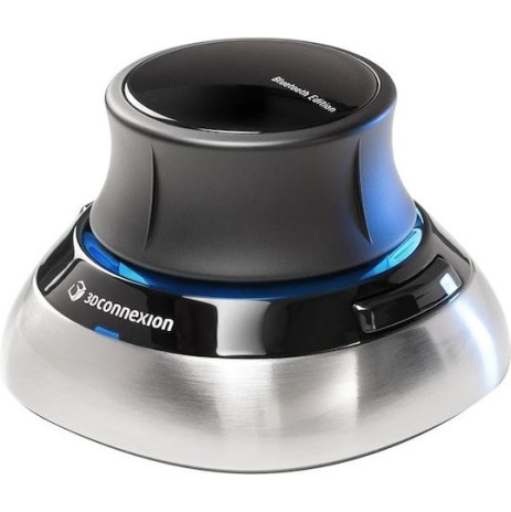 3D Connexion SpaceMouse Ασύρματο Εργονομικό Bluetooth Vertical Ποντίκι Μαύρο