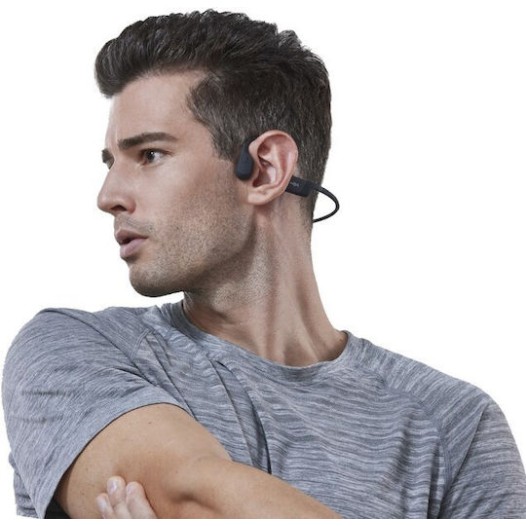 Shokz OpenRun Bone Conduction Bluetooth Handsfree Ακουστικά με Αντοχή στον Ιδρώτα Μαύρα