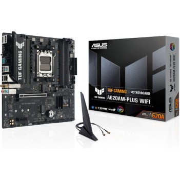 Asus TUF Gaming A620AM-PLUS WIFI Motherboard Micro ATX με AMD AM5 Socket 90MB1MZ0-M0EAY0