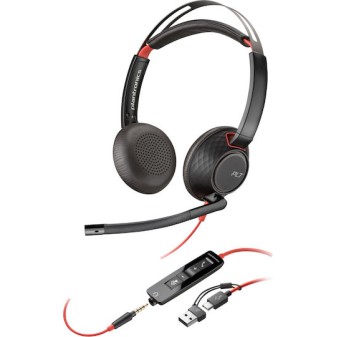 Poly Blackwire 5220 On Ear Multimedia Ακουστικά με μικρόφωνο και σύνδεση USB-C